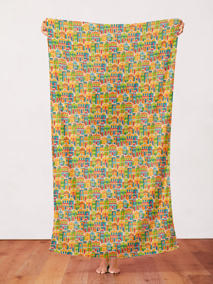 Town Building Stripe - Multi