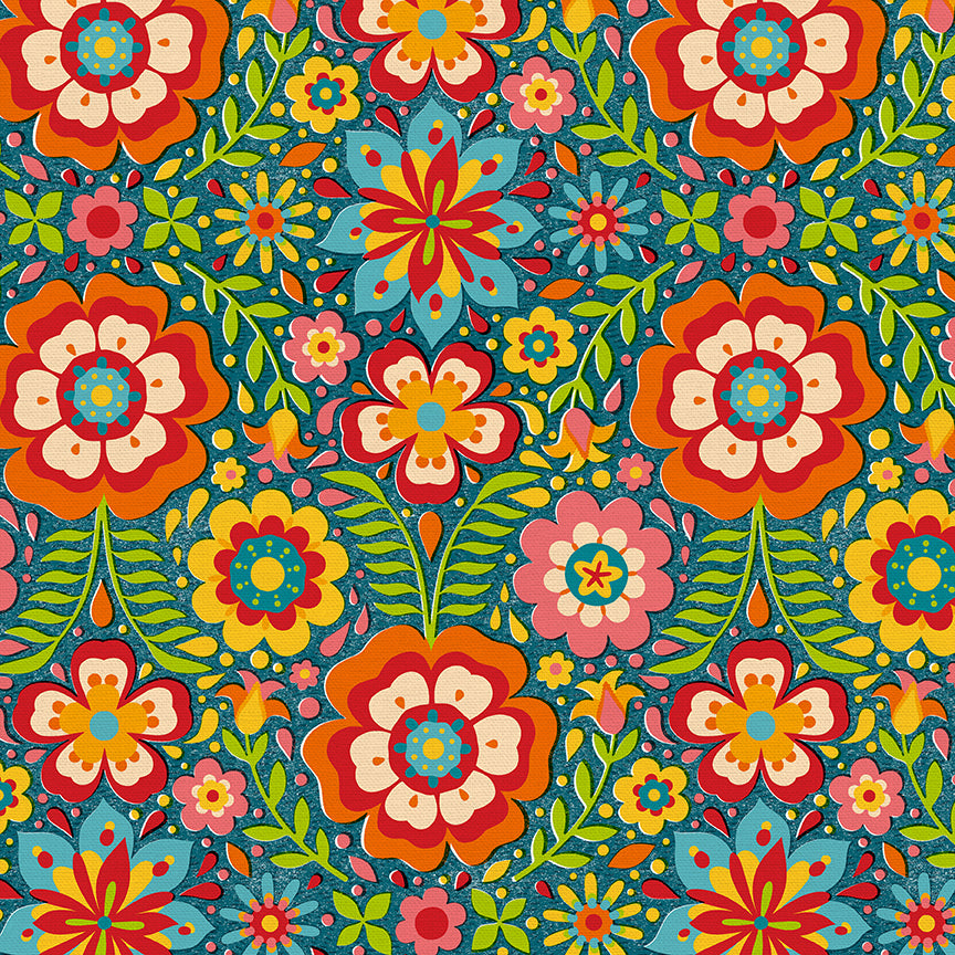 Flowers - Dark Blue