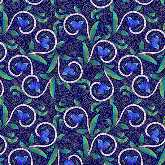Vine Toss - Dark Blue/Green