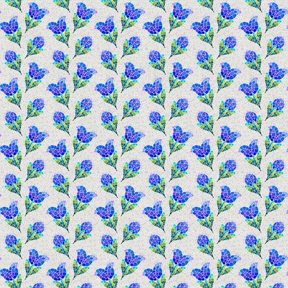 Tulips - Grey/Blue