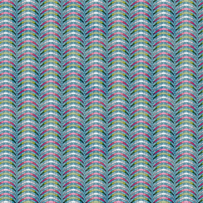 Arch Stripe - Aqua/Pink