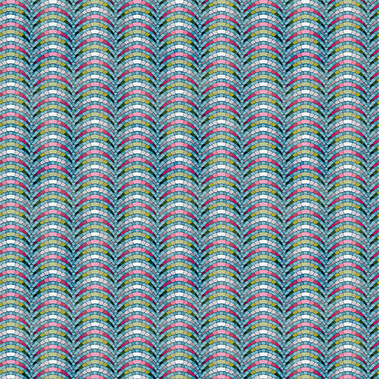 Arch Stripe - Aqua/Pink