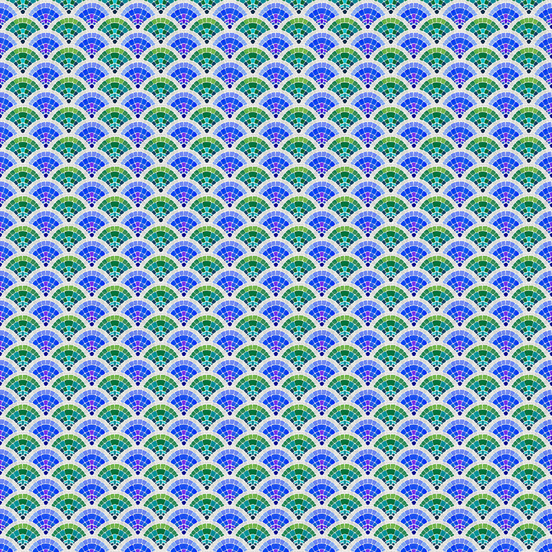 Scallop - Green/Blue
