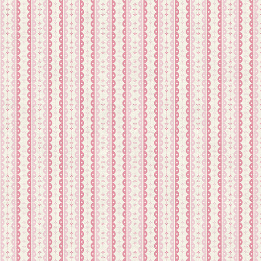 Scallop Stripe - Pink