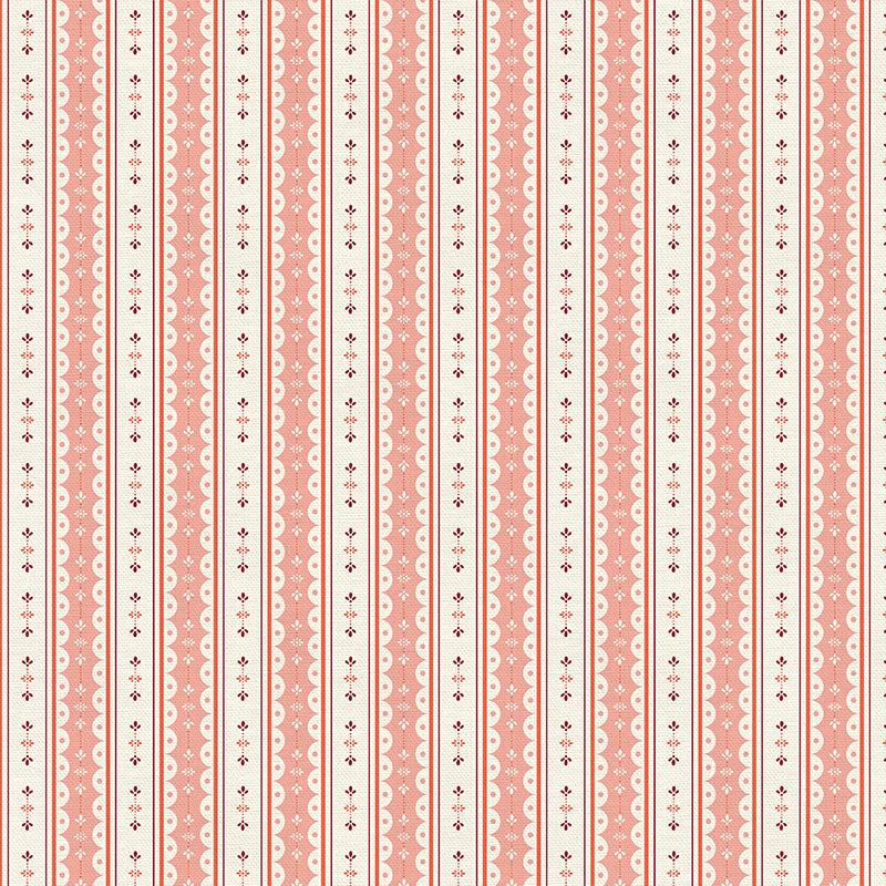 Scallop Stripe - Red
