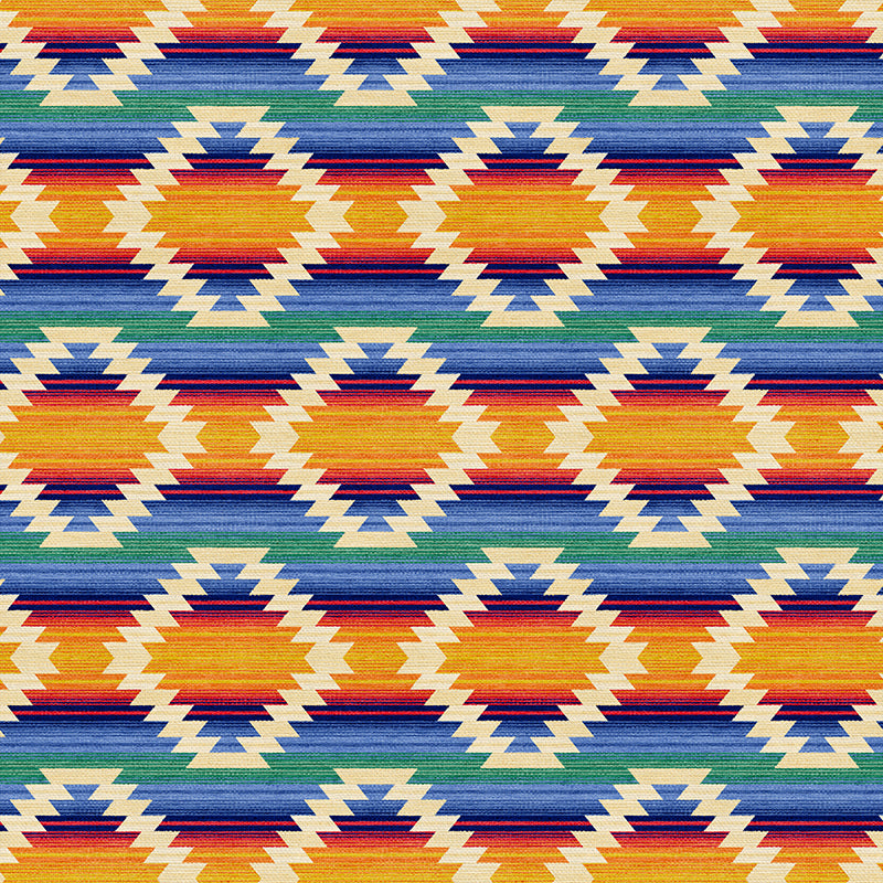 Woven Trails - Blue/Red