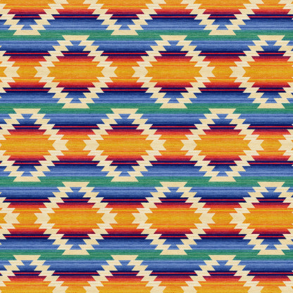 Woven Trails - Blue/Red