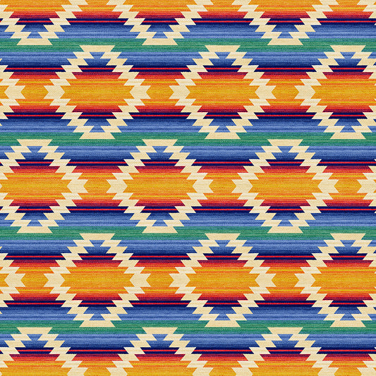 Woven Trails - Blue/Red