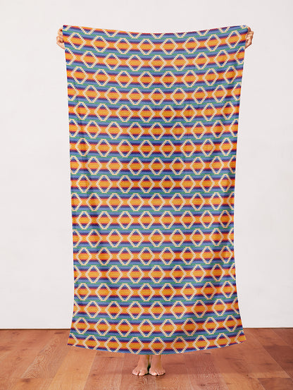 Woven Trails - Blue/Red
