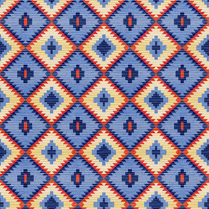 Desert Geometry - Blue/Red