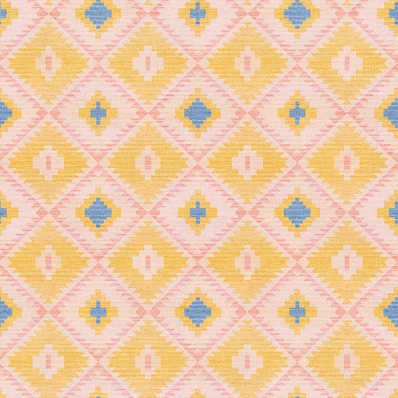Desert Geometry - Yellow/Peach