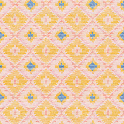 Desert Geometry - Yellow/Peach