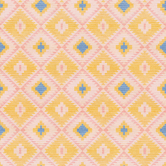 Desert Geometry - Yellow/Peach