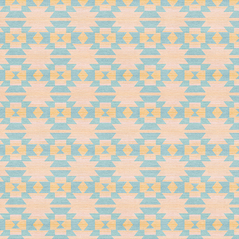 Canyon Trails - Teal/Peach