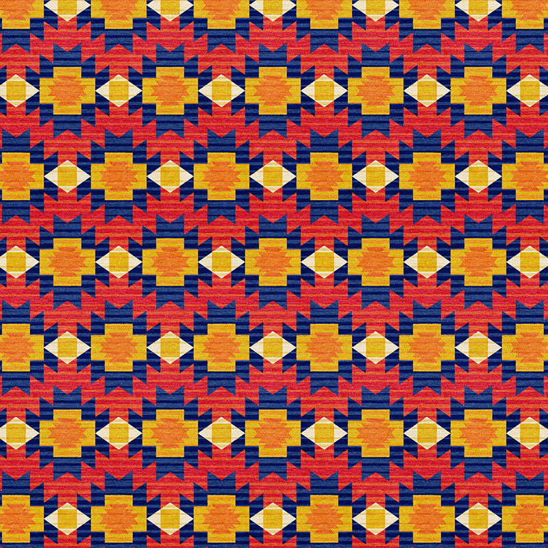 Adobe Sunset - Blue/Red