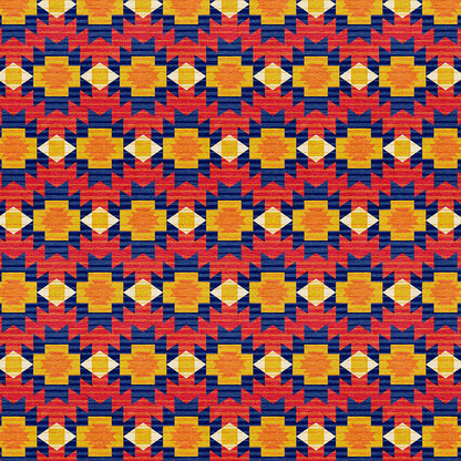 Adobe Sunset - Blue/Red