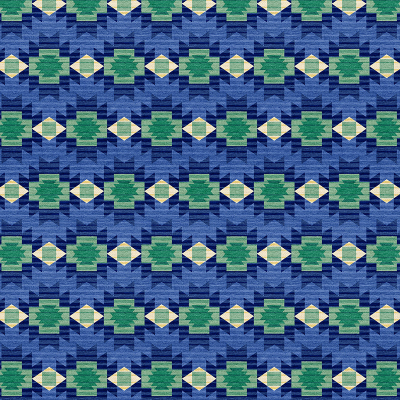 Adobe Sunset - Blue/Green