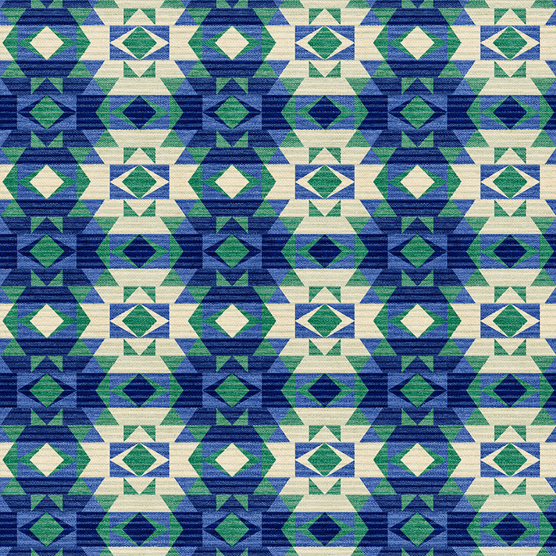 Desert Moon - Blue/Green