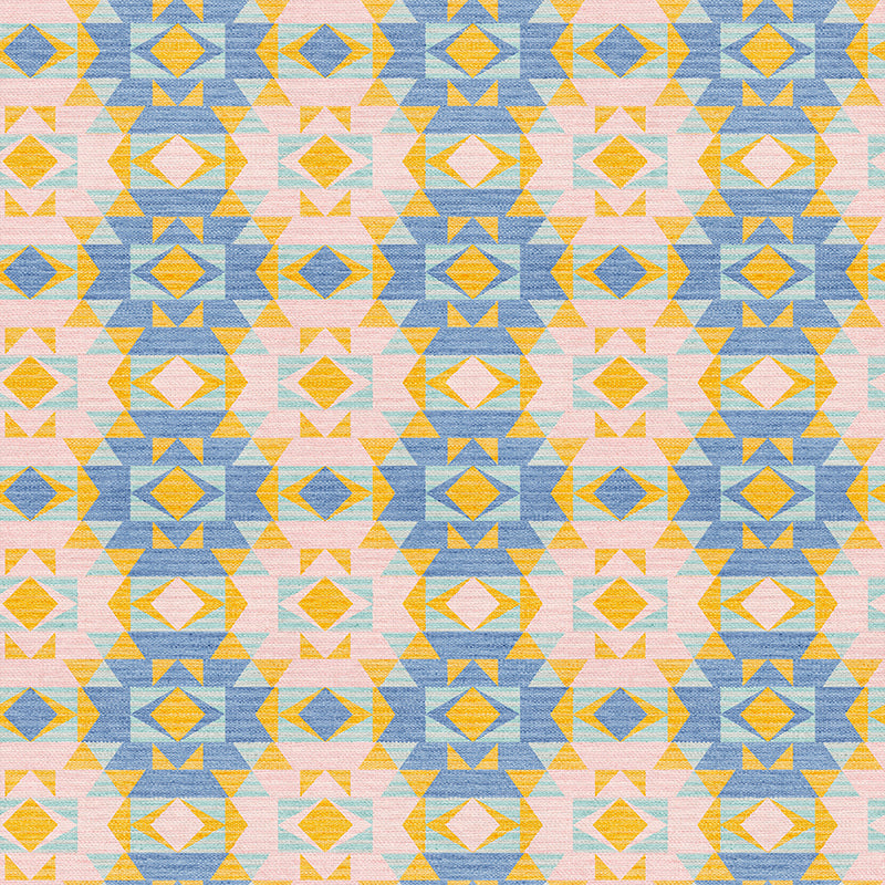 Desert Moon - Peach/Teal