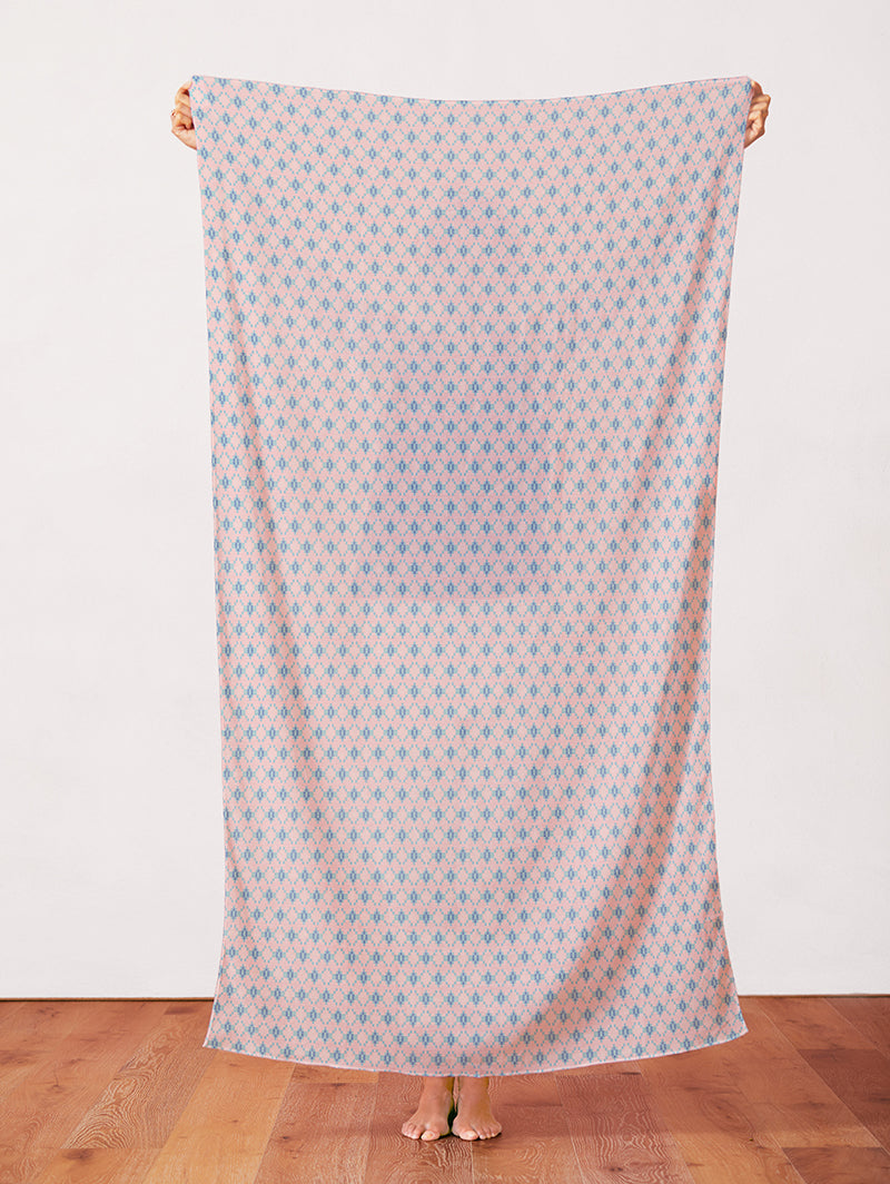 Southwest Argyle - Peach/Teal