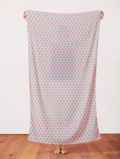 Southwest Argyle - Peach/Teal