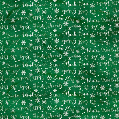 Holiday Words - Green