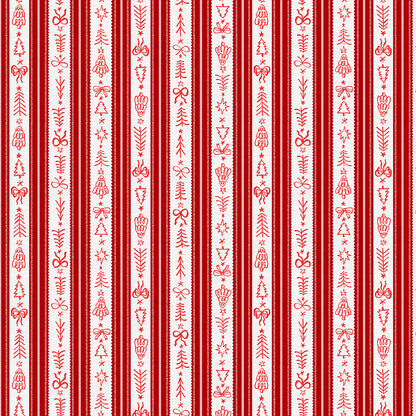 Holiday Stripes - Red
