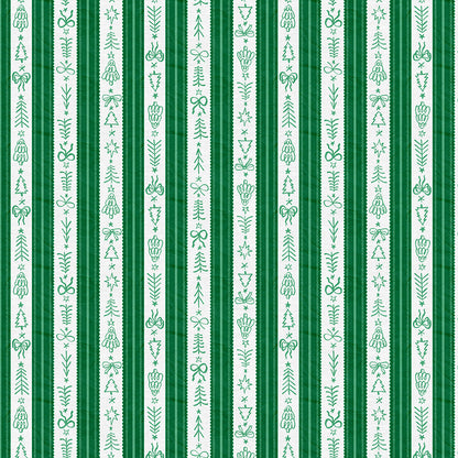 Holiday Stripes - Green