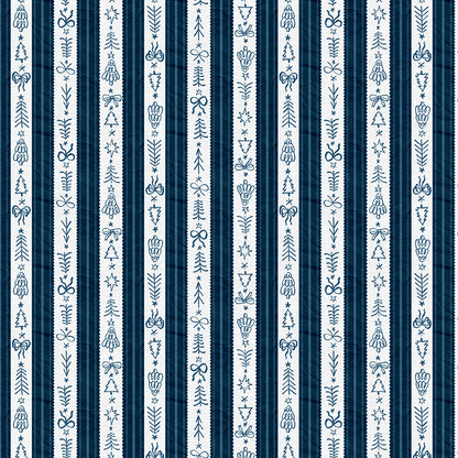 Holiday Stripes - Blue