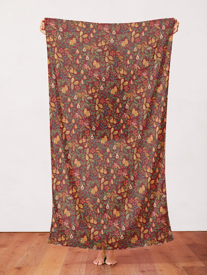 Pears & Florals - Red