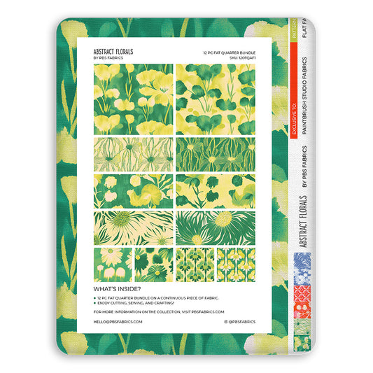 Abstract Florals - Flat Fat Stack 12 PC