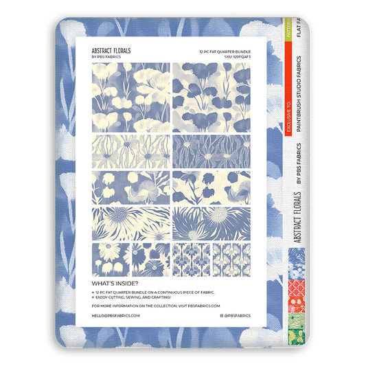 Abstract Florals - Flat Fat Stack 12 PC