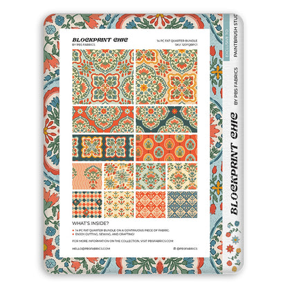 Blockprint Chic - Flat Fat Stack 14 PC