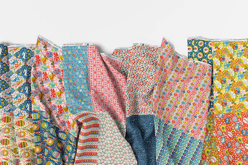 Cottontails & Tulips - Flat Fat Stack 16 PC