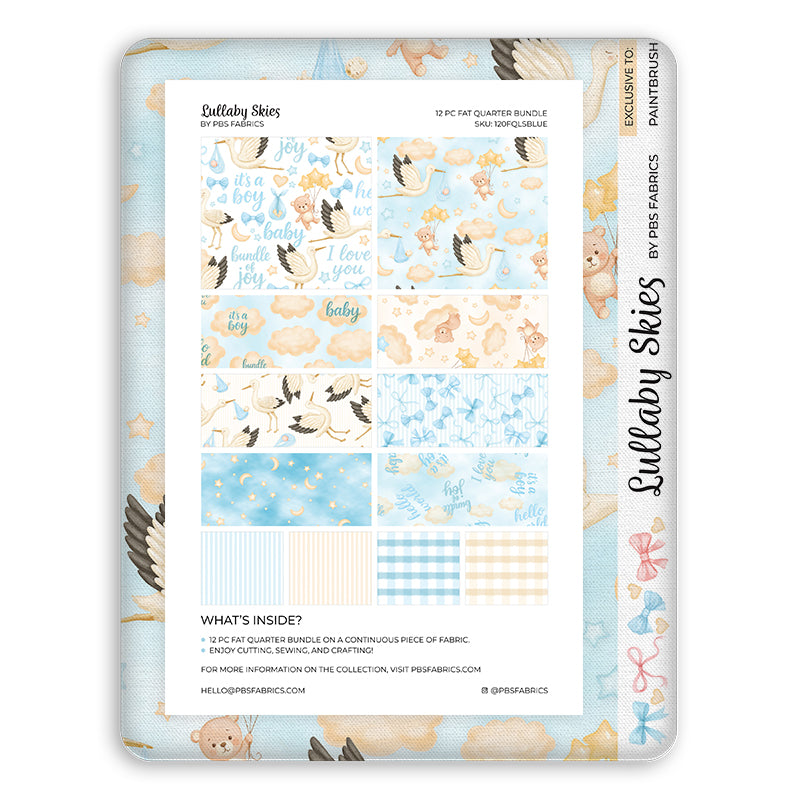 Lullaby Skies - Blue - Flat Fat Stack 12 PC