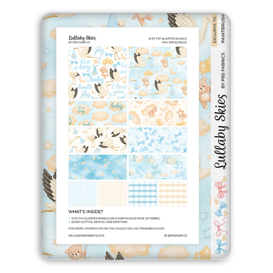 Lullaby Skies - Blue - Flat Fat Stack 12 PC