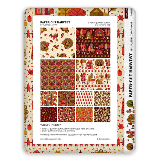 Paper-Cut Harvest - Flat Fat Stack 12 PC