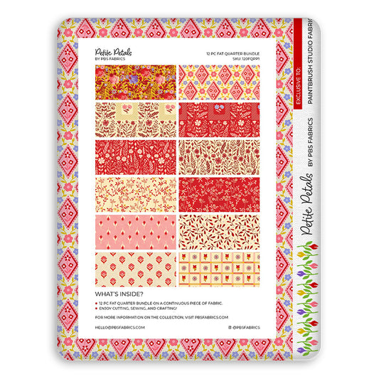 Petite Petals - Flat Fat Stack 12 PC