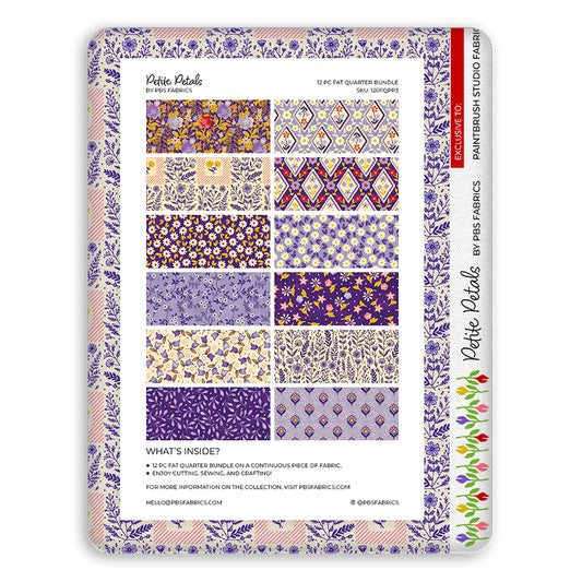 Petite Petals - Flat Fat Stack 12 PC