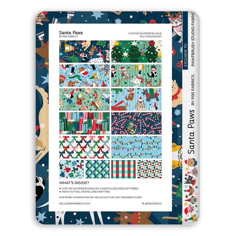 Santa Paws - Flat Fat Stack 14 PC