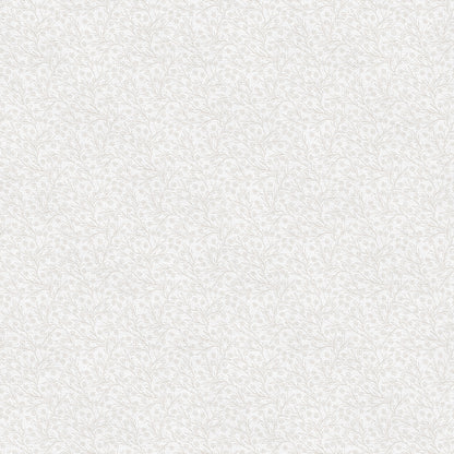 Ditsy Blooms - Tan on White