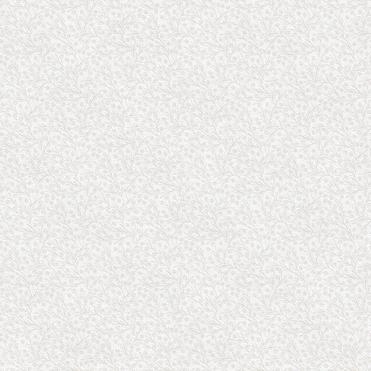 Ditsy Blooms - Tan on White