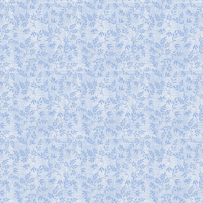 Textured Branches - Blue on White