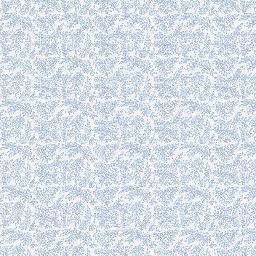 Branches - Blue on White