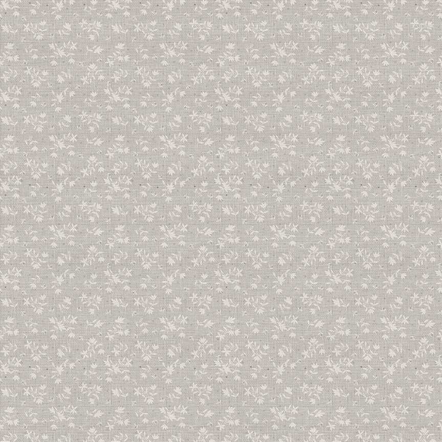 Ditsy Bouquets - White on Tan