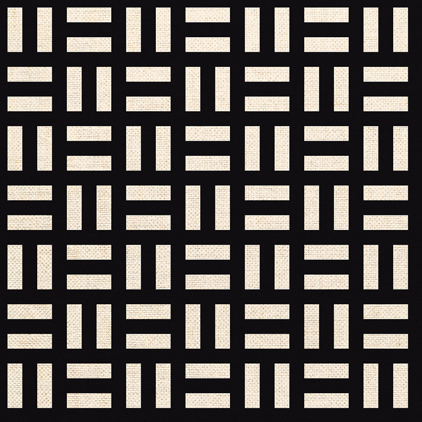 Striped Checks - Black/White