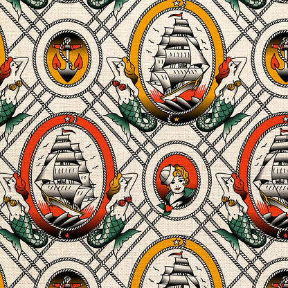 Sailor Tattoos - White