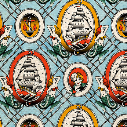 Sailor Tattoos - Blue