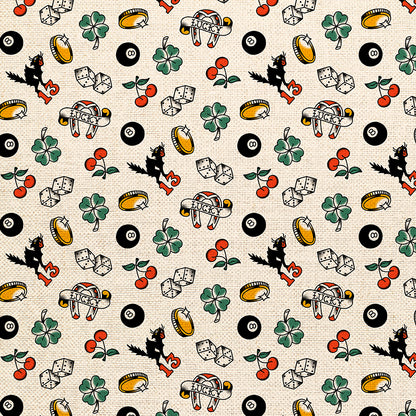 Lucky Tattoo Toss - White