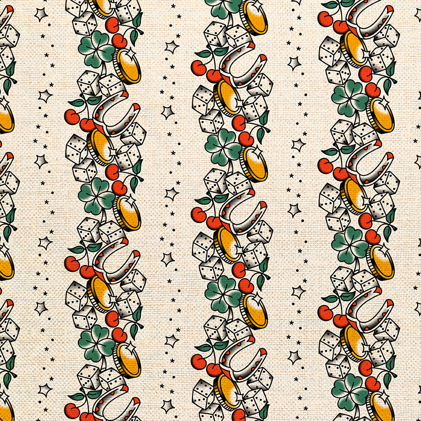 Lucky Tattoo Stripe - White